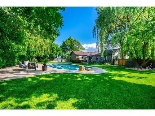 769 Old York Road, Burlington, ON - Outdoor With In Ground Pool With Backyard