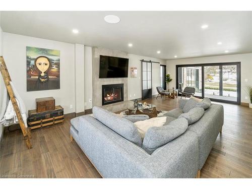 314 Brant School Road, Brantford, ON - Indoor Photo Showing Living Room With Fireplace