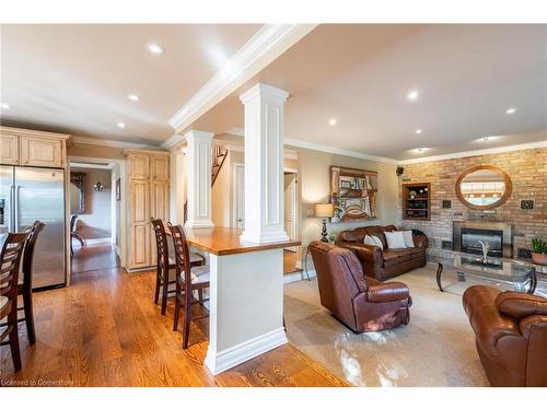 40 John Martin Court, Flamborough, ON - Indoor Photo Showing Living Room With Fireplace