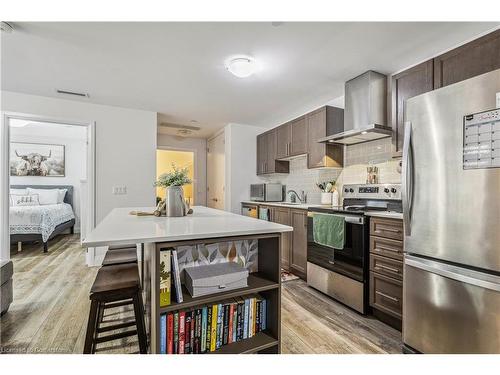 220-1 Redfern Avenue Avenue, Hamilton, ON - Indoor Photo Showing Kitchen With Stainless Steel Kitchen