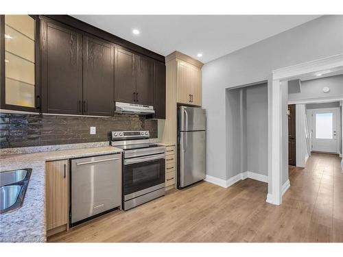 55 Douglas Avenue, Hamilton, ON - Indoor Photo Showing Kitchen With Double Sink