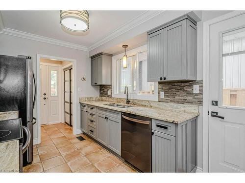 4455 Rogers Road, Burlington, ON - Indoor Photo Showing Kitchen With Double Sink