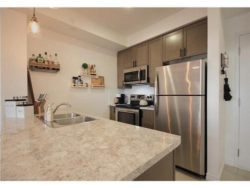 519-101 Shoreview Place, Hamilton, ON - Indoor Photo Showing Kitchen With Stainless Steel Kitchen With Double Sink