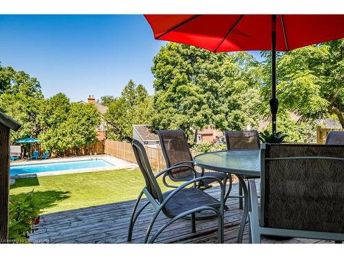 58 Hillcrest Avenue, Hamilton, ON - Outdoor With In Ground Pool With Deck Patio Veranda With Backyard