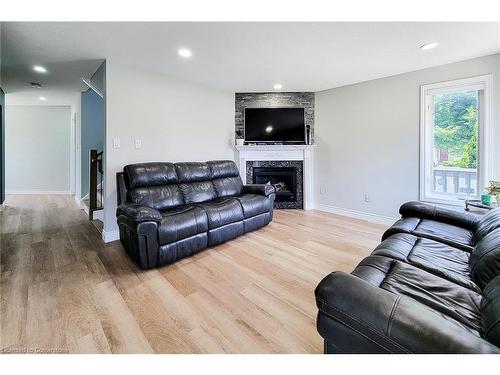 55 Alexsia Court, Hamilton, ON - Indoor Photo Showing Living Room With Fireplace