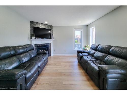 55 Alexsia Court, Hamilton, ON - Indoor Photo Showing Living Room With Fireplace