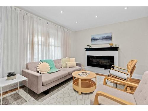 99 Belview Avenue, Hamilton, ON - Indoor Photo Showing Living Room With Fireplace