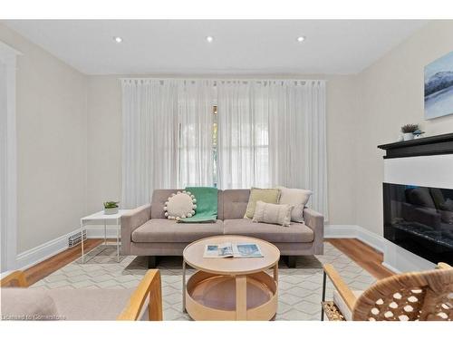 99 Belview Avenue, Hamilton, ON - Indoor Photo Showing Living Room With Fireplace