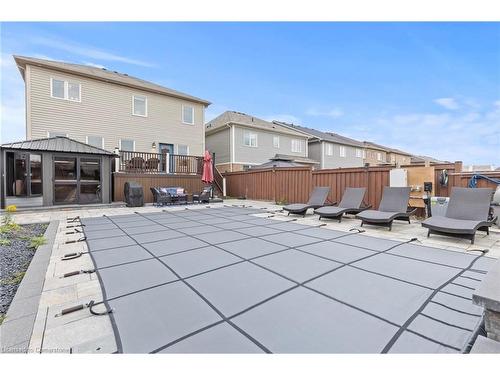 14 Carroll Lane Lane, Brantford, ON - Outdoor With In Ground Pool With Deck Patio Veranda With Exterior