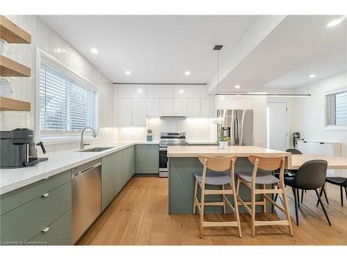 86 Gage Avenue N, Hamilton, ON - Indoor Photo Showing Kitchen With Stainless Steel Kitchen With Upgraded Kitchen