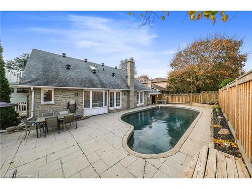 245 Stadacona Avenue, Ancaster, ON - Outdoor With In Ground Pool