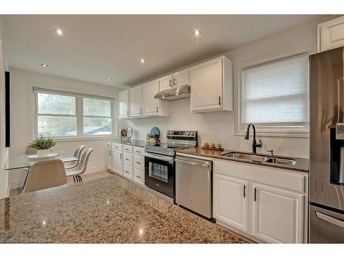 1452 Augustine Drive, Burlington, ON - Indoor Photo Showing Kitchen With Stainless Steel Kitchen With Double Sink