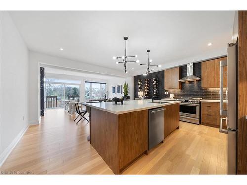 72 Melbourne Street, Hamilton, ON - Indoor Photo Showing Kitchen With Stainless Steel Kitchen With Upgraded Kitchen