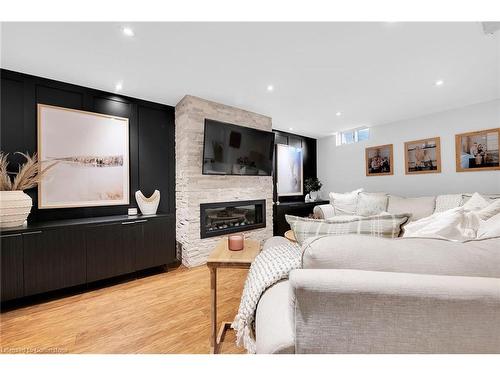 53 Diana Avenue, Grimsby, ON - Indoor Photo Showing Living Room With Fireplace