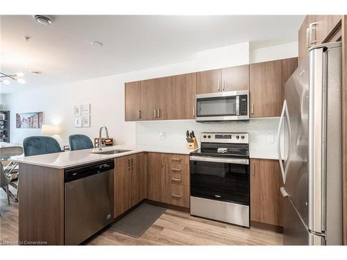 101-467 Charlton Avenue E, Hamilton, ON - Indoor Photo Showing Kitchen With Stainless Steel Kitchen