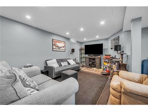 113 Valera Drive, Stoney Creek, ON - Indoor With Fireplace