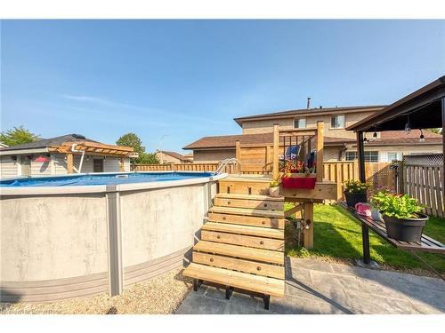 113 Valera Drive, Stoney Creek, ON - Outdoor With Above Ground Pool With Exterior