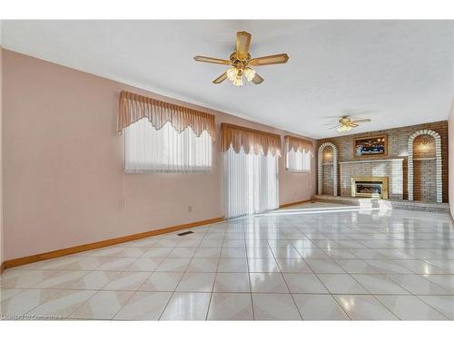 112 Ravenbury Drive, Hamilton, ON - Indoor Photo Showing Other Room With Fireplace