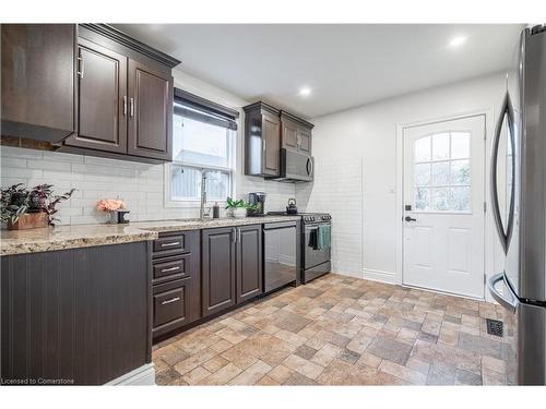 Upper-63 Dunkirk Drive, Hamilton, ON - Indoor Photo Showing Kitchen With Upgraded Kitchen