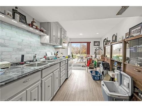 1629 Glancaster Road, Glanbrook, ON - Indoor Photo Showing Kitchen With Double Sink