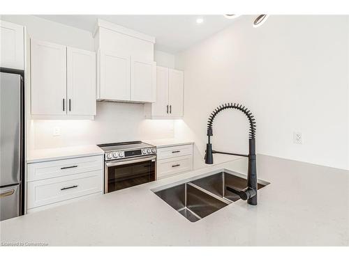 2Nd Floor-34 Crooks Street, Hamilton, ON - Indoor Photo Showing Kitchen With Stainless Steel Kitchen With Double Sink With Upgraded Kitchen