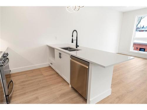 2Nd Floor-34 Crooks Street, Hamilton, ON - Indoor Photo Showing Kitchen With Double Sink