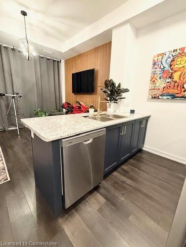 102-470 Dundas Street E, Waterdown, ON - Indoor Photo Showing Kitchen With Double Sink