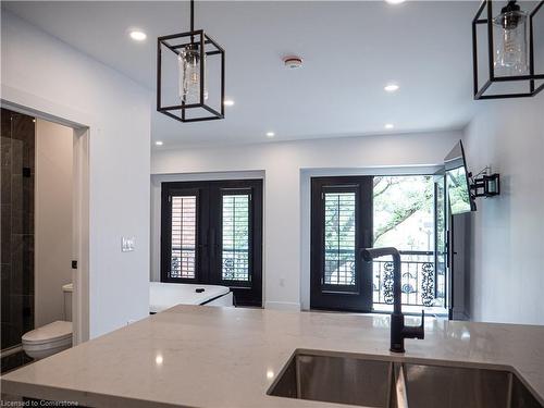 1-284 James Street N, Hamilton, ON - Indoor Photo Showing Kitchen With Double Sink