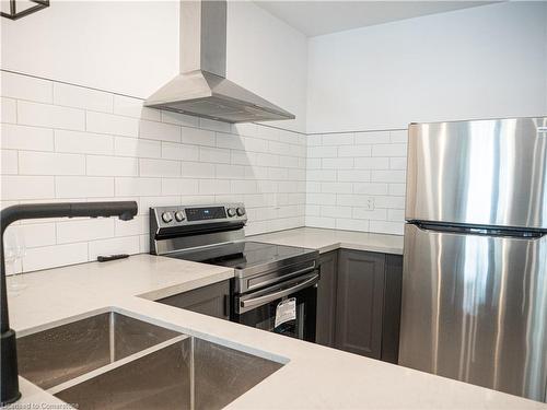 1-284 James Street N, Hamilton, ON - Indoor Photo Showing Kitchen With Stainless Steel Kitchen