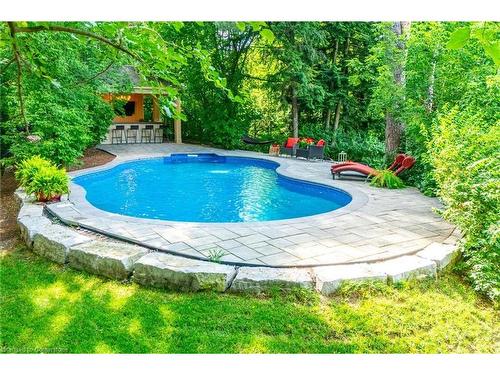 138 Uphill Court, Ancaster, ON - Outdoor With In Ground Pool With Backyard