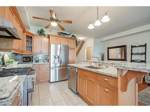 1069 Beach Boulevard, Hamilton, ON - Indoor Photo Showing Kitchen With Stainless Steel Kitchen