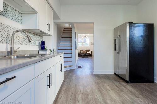 536 James Street N, Hamilton, ON - Indoor Photo Showing Kitchen With Double Sink