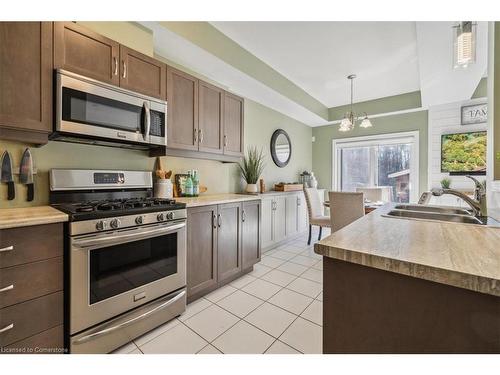 127 Kinsman Drive, Binbrook, ON - Indoor Photo Showing Kitchen With Double Sink