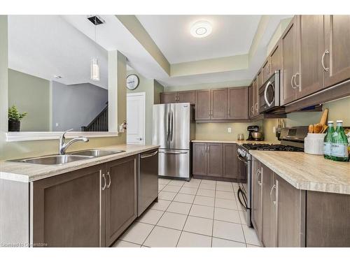 127 Kinsman Drive, Binbrook, ON - Indoor Photo Showing Kitchen With Double Sink