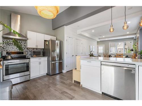 195 Wood Street E, Hamilton, ON - Indoor Photo Showing Kitchen With Stainless Steel Kitchen