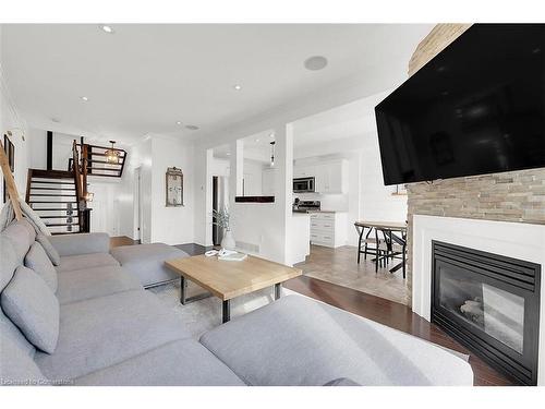 80 Myers Lane, Ancaster, ON - Indoor Photo Showing Living Room With Fireplace