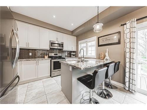 4-2220 Queensway Drive, Burlington, ON - Indoor Photo Showing Kitchen With Stainless Steel Kitchen With Upgraded Kitchen