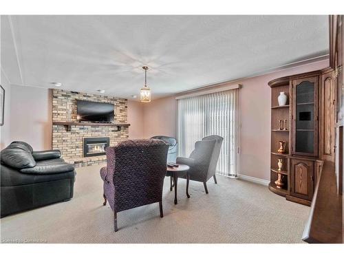 80 Margaret Avenue, Stoney Creek, ON - Indoor Photo Showing Living Room With Fireplace