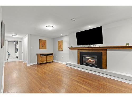 38 Brett Court, Hamilton, ON - Indoor Photo Showing Living Room With Fireplace