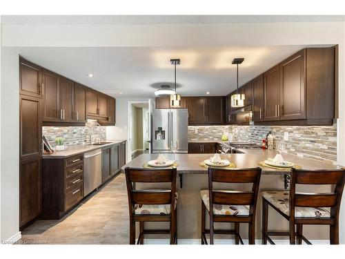 11 Waterford Crescent, Stoney Creek, ON - Indoor Photo Showing Kitchen With Stainless Steel Kitchen With Upgraded Kitchen