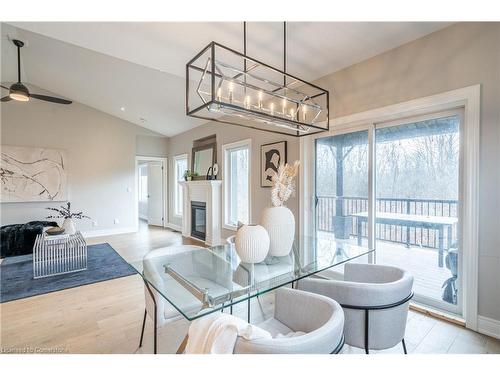 1040 Kettle Court, Fort Erie, ON - Indoor Photo Showing Dining Room With Fireplace