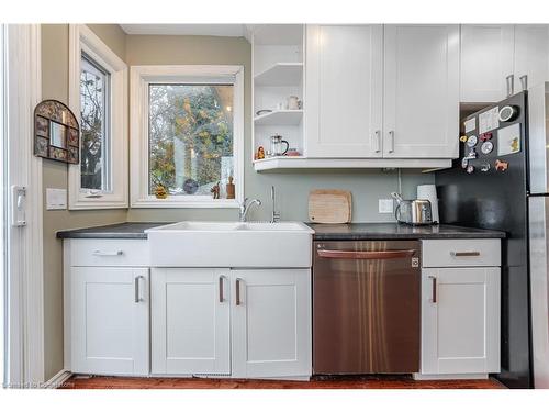 805 Ridge Road, Stoney Creek, ON - Indoor Photo Showing Kitchen With Double Sink