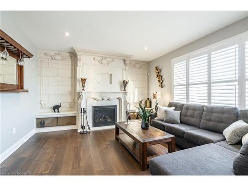 8 Cesar Place, Ancaster, ON - Indoor Photo Showing Living Room With Fireplace