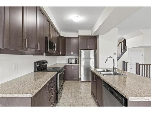 74 Vinton Road, Ancaster, ON - Indoor Photo Showing Kitchen With Double Sink With Upgraded Kitchen