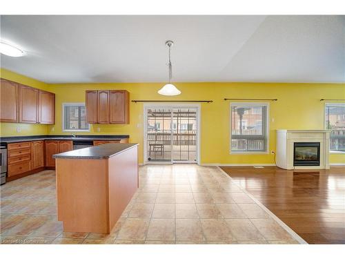 31 Peacock Crescent, Ajax, ON - Indoor Photo Showing Kitchen With Fireplace