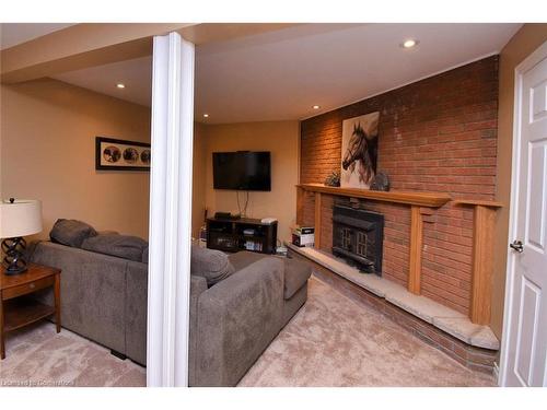 888 Mckenzie Road, Oneida, ON - Indoor Photo Showing Living Room With Fireplace