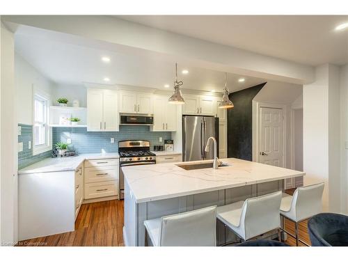 159 Cope Street, Hamilton, ON - Indoor Photo Showing Kitchen With Stainless Steel Kitchen With Upgraded Kitchen