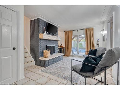 59 Felker Avenue, Hamilton, ON - Indoor Photo Showing Living Room With Fireplace