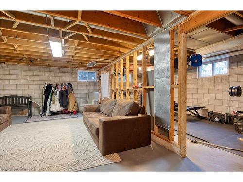 59 Felker Avenue, Hamilton, ON - Indoor Photo Showing Basement With Fireplace