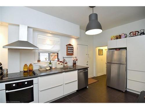 1-132 Caroline Street, Hamilton, ON - Indoor Photo Showing Kitchen With Stainless Steel Kitchen